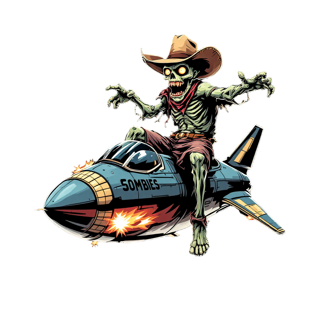 Zombie Cowboy Rocket Joyride