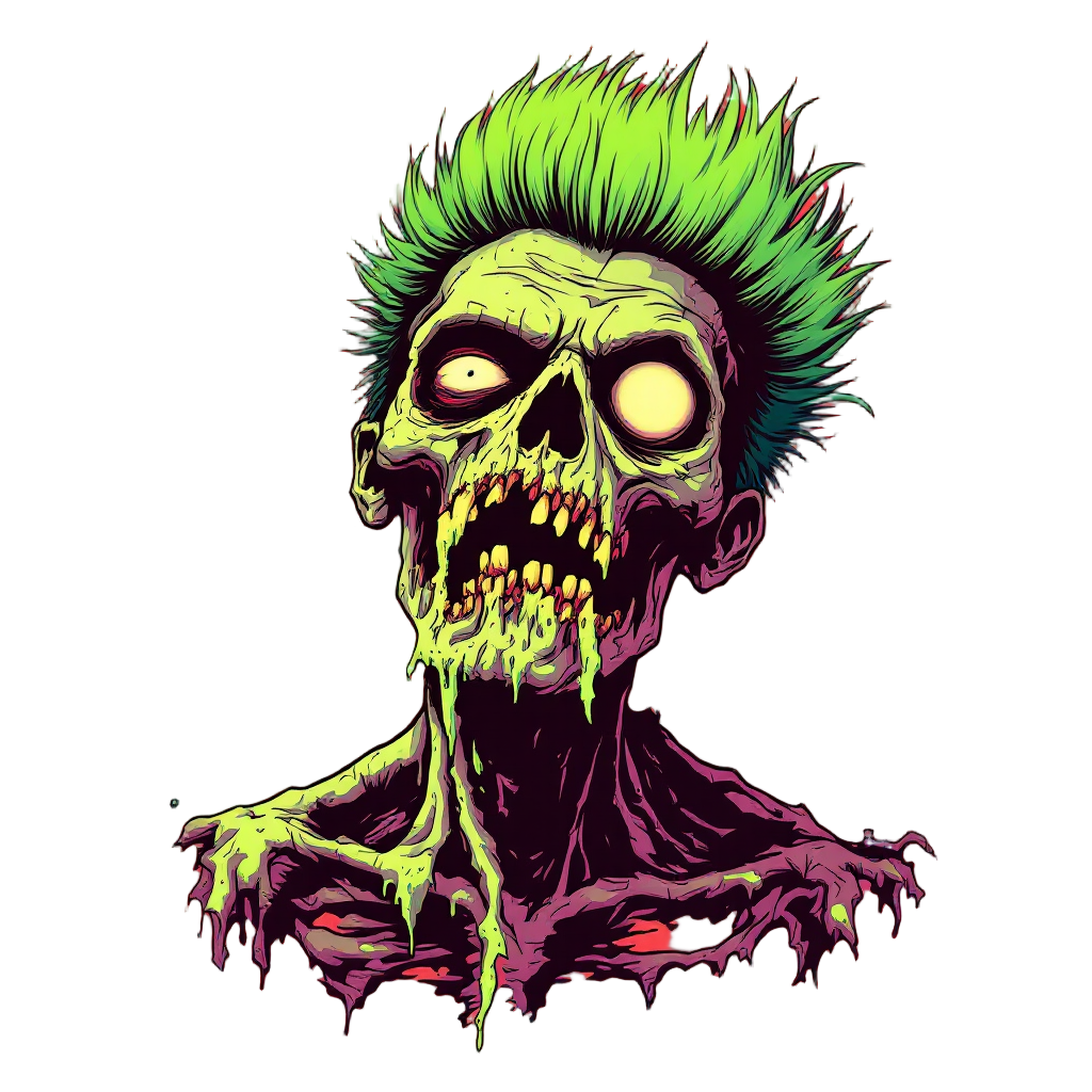 Toxic Mohawk Zombie