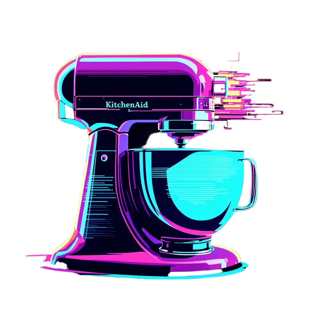 Neon Kitchen Dreams Glitch