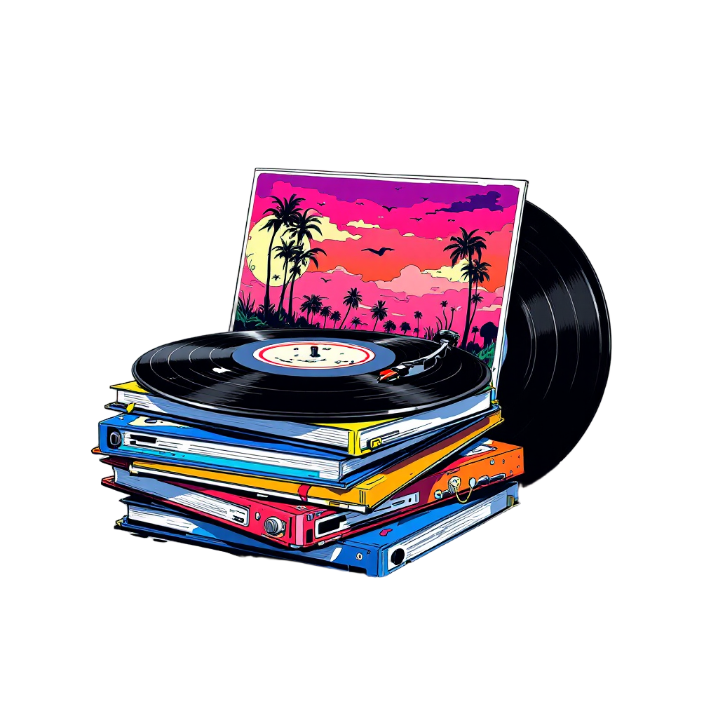Vinyl Dreams at Sunset