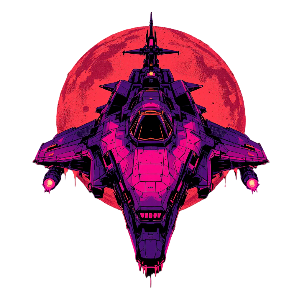 Neon Void Warrior